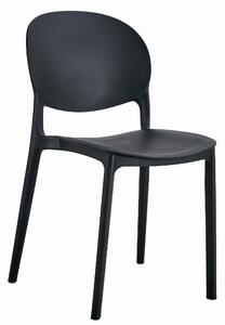 Černá plastová židle RAWA
