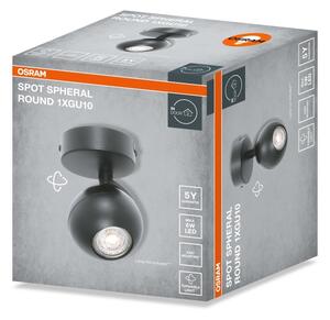 Osram - Bodové svítidlo SPOT SPHERAL 1xGU10/6W/230V černá