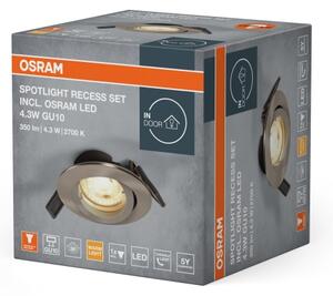 Osram - LED Podhledové svítidlo SPOT 1xGU10/4,3W/230V 2700K CRI 90 matný chrom