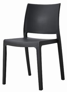 Černá plastová židle KLEM
