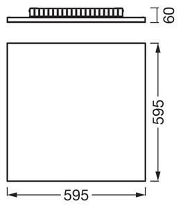 Osram - LED Panel přisazený PLANON LED/40W/230V 3000K 60x60 cm bílá