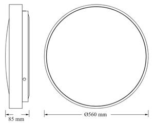 Osram - LED Stropní svítidlo CEILING LUXO LED/60W/230V pr. 56 cm bílá