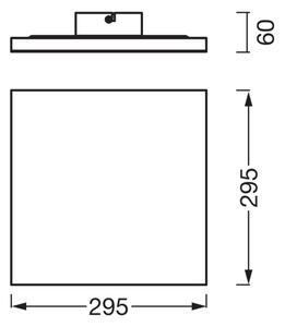 Osram - LED Panel přisazený PLANON LED/20W/230V 3000K 30x30 cm bílá