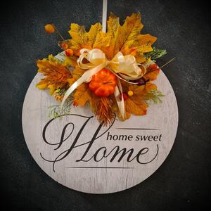 Podzimní dekorace na dveře (Věnec na dveře )