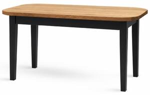 Stima Stůl FORTE II. 150x85 + 40 cm dub hickory přírodní h3730 černá