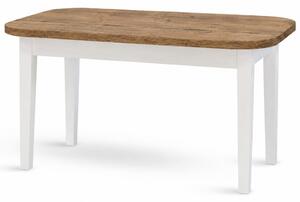 Stima Stůl FORTE II. 150x85 + 40 cm dub halifax tabákový bílá