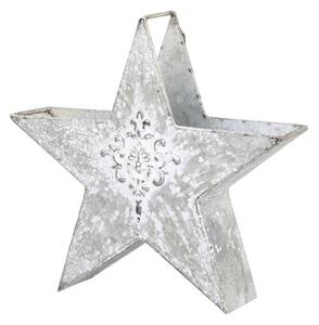 Zinková antik kovová dekorace ve tvaru hvězdy - 26*7*25cm