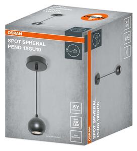 Osram - Lustr na lanku SPOT SPHERAL 1xGU10/6W/230V černá