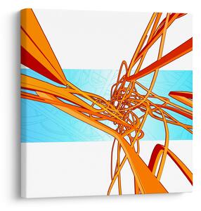 Obraz - Propletené čáry, abstrakce (30x30 cm)