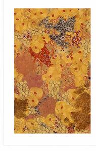 Plakát s paspartou abstrakce ve stylu G. Klimta
