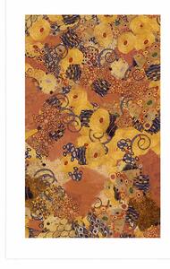 Plakát s paspartou abstrakce inspirovaná G. Klimtem