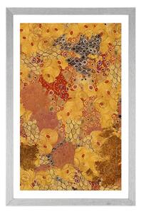 Plakát s paspartou abstrakce ve stylu G. Klimta