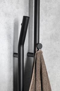 Sapho DUOPASSO elektrický sušák ručníků s časovačem, 122x1700mm, 45 W, černá mat