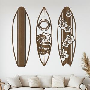 Dřevěný obraz SURF ALOHA Zvolte barvu dekoru: Ořech | Rozměry (cm): 64x60
