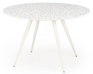 HALMAR Jídelní stůl Aramis 120 cm terrazzo bílý