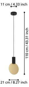 Eglo 900401 - LED Lustr na lanku SARONA 1xGU10/4,5W/230V 3000K