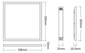 Miboxer LED panel RGB+CCT Mi-light, 40W, 2.4GHz, RF ovládání, FUTL01