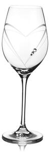 Element sklenice na bílé víno Aphrodite s krystaly Swarovski 360ml 2KS