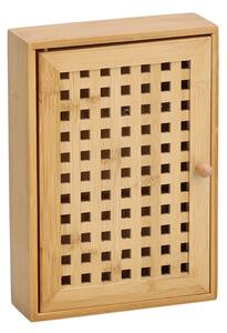 ZELLER Skříňka na klíče bambus 19x6x27cm