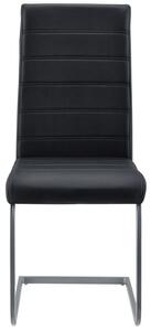 Konzolová židle Vegas sada 2 kusů, syntetická kůže, v černé barvě