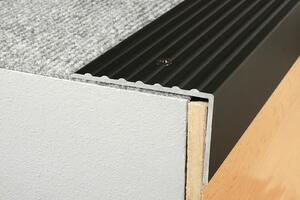 Schodový profil 65 x 42 mm (šroubovací) Stříbro E01