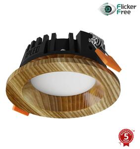 APLED - LED Podhledové RONDO WOODLINE LED/3W/230V 3000K pr. 9 cm jasan masiv