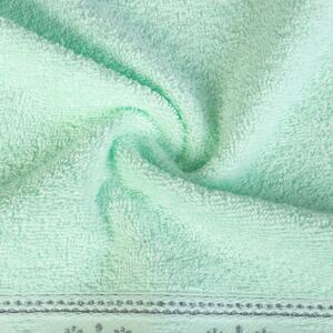 Bavlněný froté ručník s bordurou SAMOA 50x90 cm, mátová, 450 gr Mybesthome