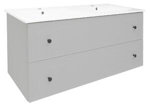 Koupelnová skříňka s umyvadlem Naturel Forli 120x45x46 cm šedá mat FORLI120GMU