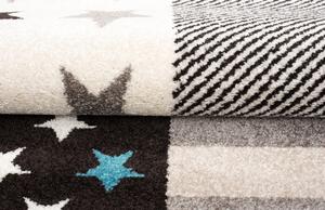 Rozkošný modrý koberec s hvězdami Šírka: 60 cm | Dĺžka: 110 cm