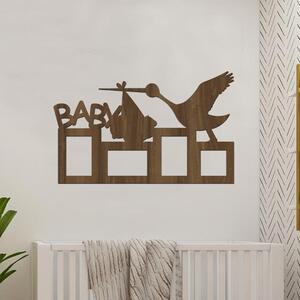 Dřevo života | Fotorámeček pro miminko BABY | Barva: Buk | Rozměry (cm): 64x43