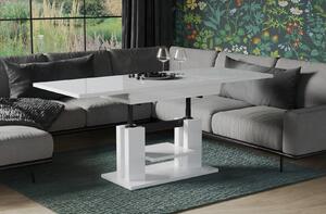 Konferenční stolek rozkládací a zvedací ISO 170 - bílý lesk