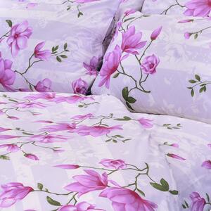 Stanex povlečení bavlna lilie fialová (LS226) 140x200+70x90 cm