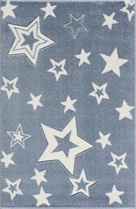 Dětský koberec Happy Rugs GALAXY modrý / bílý