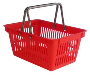 Košík nákupní do samoobsluhy červený CZ 2