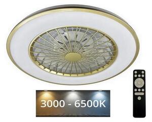 NEDES LED Stropní svítidlo s ventilátorem OPAL LED/48W/230V + dálkové ovládání ND3672