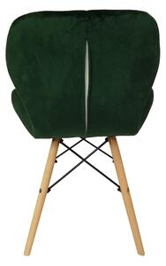 Zelená židle MATIAS VELVET