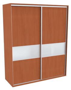 Šatní skříň FLEXI 2 s dělenými dveřmi Matelux Varianta barvy: Olše, Šířka: 180 cm, Výška: 220 cm