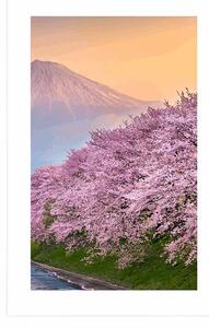 Plakát s paspartou nádherné Japonsko
