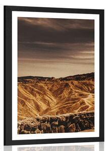 Plakát s paspartou Národní park Death Valley v Americe