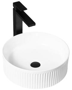 Rea Selina, umyvadlo na desku 355x355x110 mm, bílá, REA-U6945
