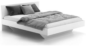Levitační postel 120x200 z nábytkové desky, bílá DM2