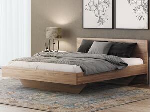 Levitační postel 160x200 z nábytkové desky, dub craft DM2