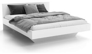 Levitační postel 160x200 z nábytkové desky, bílá DM2