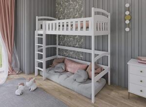 Dětská vyvýšená postel z masivu borovice MARIANA - 200x90 cm - přírodní
