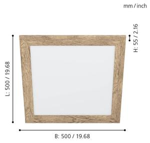 Eglo 99435 - LED Stropní svítidlo PIGLIONASSO LED/20W/230V 500x500 mm
