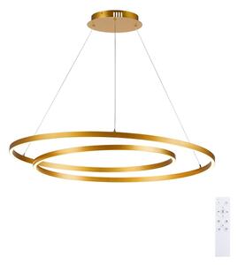 Brilagi-LED Stmívatelný lustr na lanku TWISTER LED/105W/230V 3000-6000K zlatá+DO