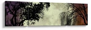 Obraz - Úplněk nad hladinou (170x50 cm)