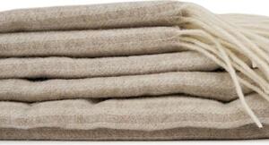 Vlnka Vlněný pléd Merino s kašmírem krémová velikost lůžkovin 140x200