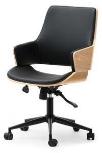 Židle Oscaro (dub černý + černá). Akce -10%
