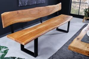 Stolová lavice MAMMUT 200 CM masiv akácie honey Nábytek | Jídelní prostory | Stolové lavice